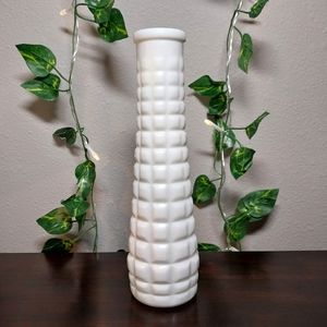 Milk glass vase
